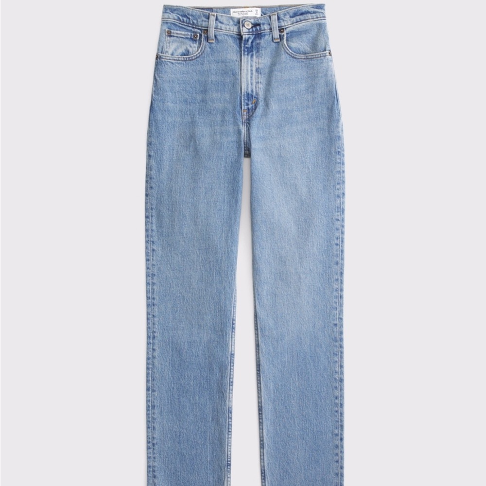 NWT A&F Ultra High Rise 90s Slim Straight Jean - Picture 7 of 12